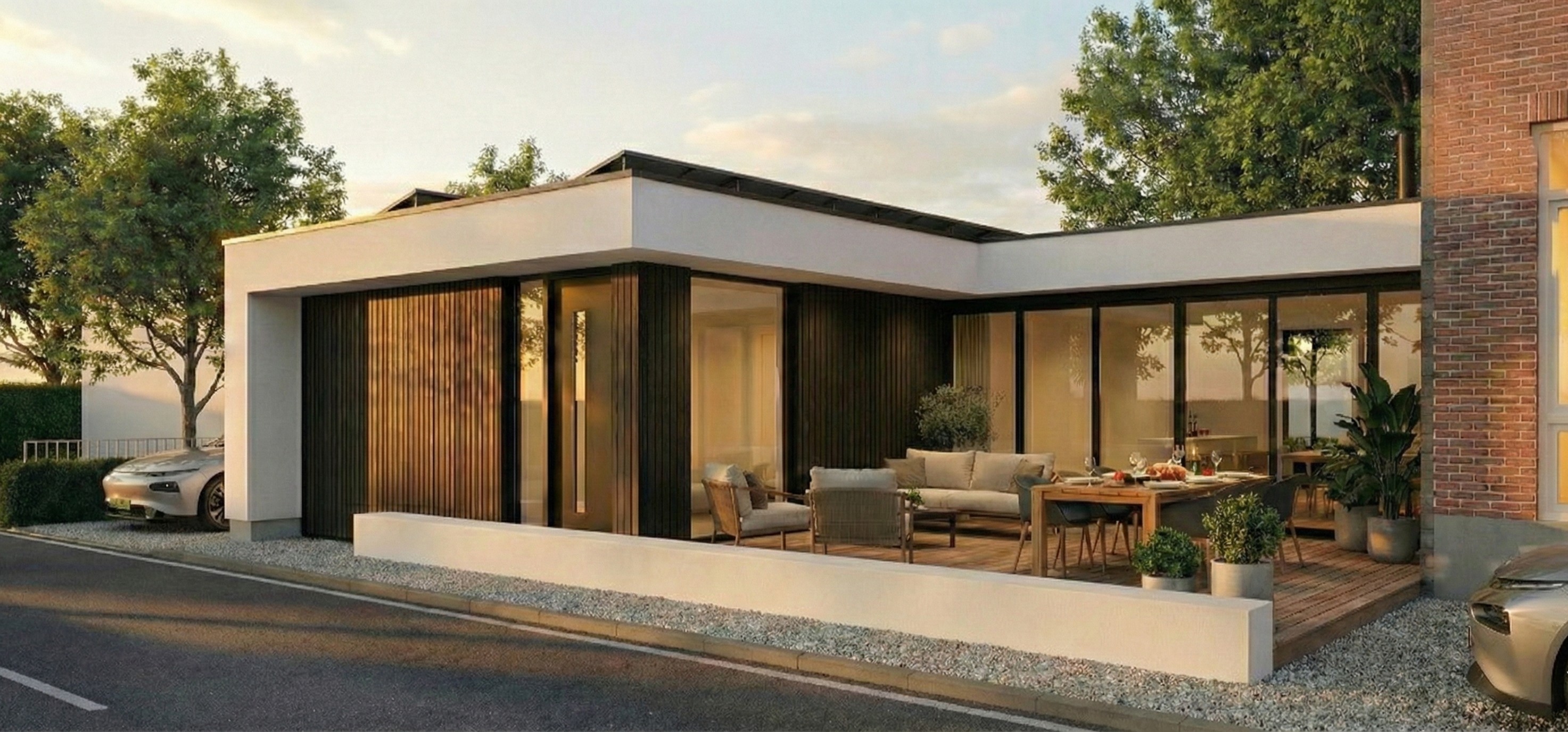 Moderne Transformatie: Luxe Woningsplitsing met Gelijkvloerse Vleugel